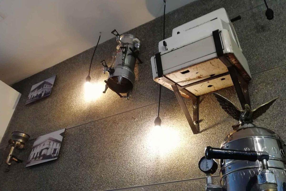 Rincón del museo con el molino antiguo